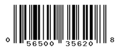UPC barcode number 056500356208