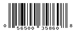 UPC barcode 056500358608
