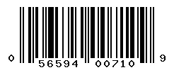UPC barcode 056594007109