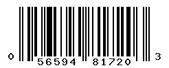 UPC barcode number 056594817203