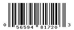 UPC barcode 056594817203