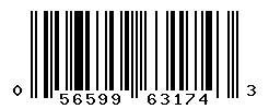 UPC barcode number 056599631743