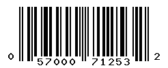 UPC barcode number 057000712532