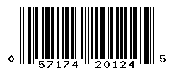 UPC barcode number 057174201245