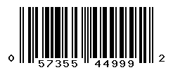 UPC barcode number 057355449992