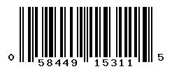 UPC barcode number 058449153115