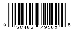 058465791605 barcode