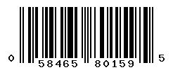 upc 058465801595 barcode image