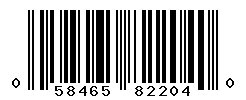 UPC barcode number 058465822040