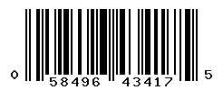 upc 058496434175 barcode image