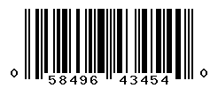 upc 058496434540 barcode image