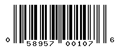 upc 058957001076 barcode image