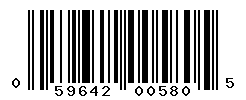 UPC barcode number 059642005805