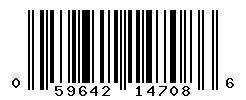 UPC barcode number 059642147086