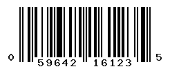 UPC barcode number 059642161235