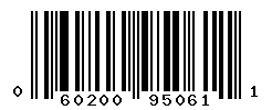 UPC barcode number 060200950611