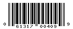 UPC barcode number 061317004099
