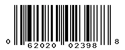 UPC barcode 062020023988