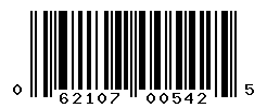 UPC barcode number 062107005425