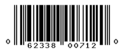 UPC barcode number 062338007120