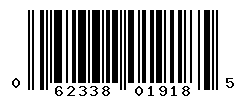 UPC barcode number 062338019185