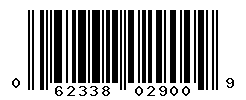 UPC barcode number 062338029009