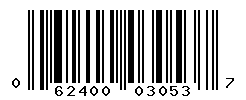 UPC barcode number 062400030537