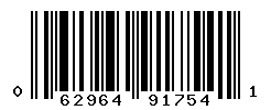 UPC barcode number 062964917541