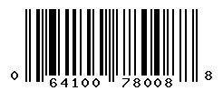 upc 064100780088 barcode image
