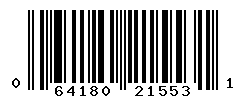UPC barcode number 064180215531