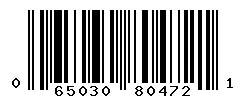 UPC barcode 065030804721