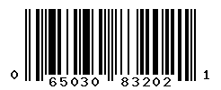 UPC barcode number 065030832021