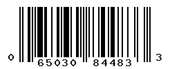 UPC barcode number 065030844833