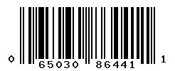 UPC barcode number 065030864411