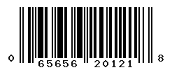 UPC barcode number 065656201218