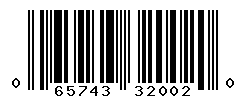 UPC barcode number 065743320020