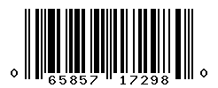 UPC barcode number 065857172980