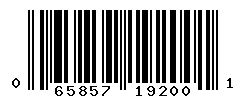 UPC barcode number 065857192001