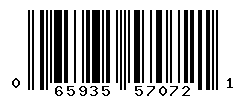 UPC barcode number 065935570721