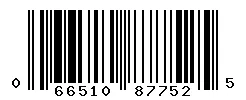 UPC barcode 066510877525