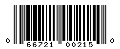 UPC barcode number 066721002150