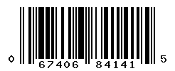 UPC barcode number 067406841415