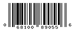 UPC barcode number 068100890556