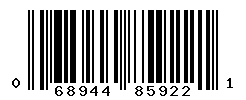 UPC barcode number 068944859221