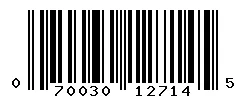 UPC barcode 070030127145
