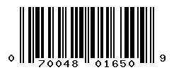 070048016509 barcode