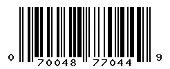 UPC 070048770449 barcode image