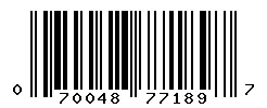 UPC barcode 070048771897