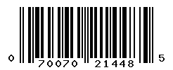 upc 070070214485 barcode image