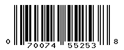UPC barcode number 070074552538